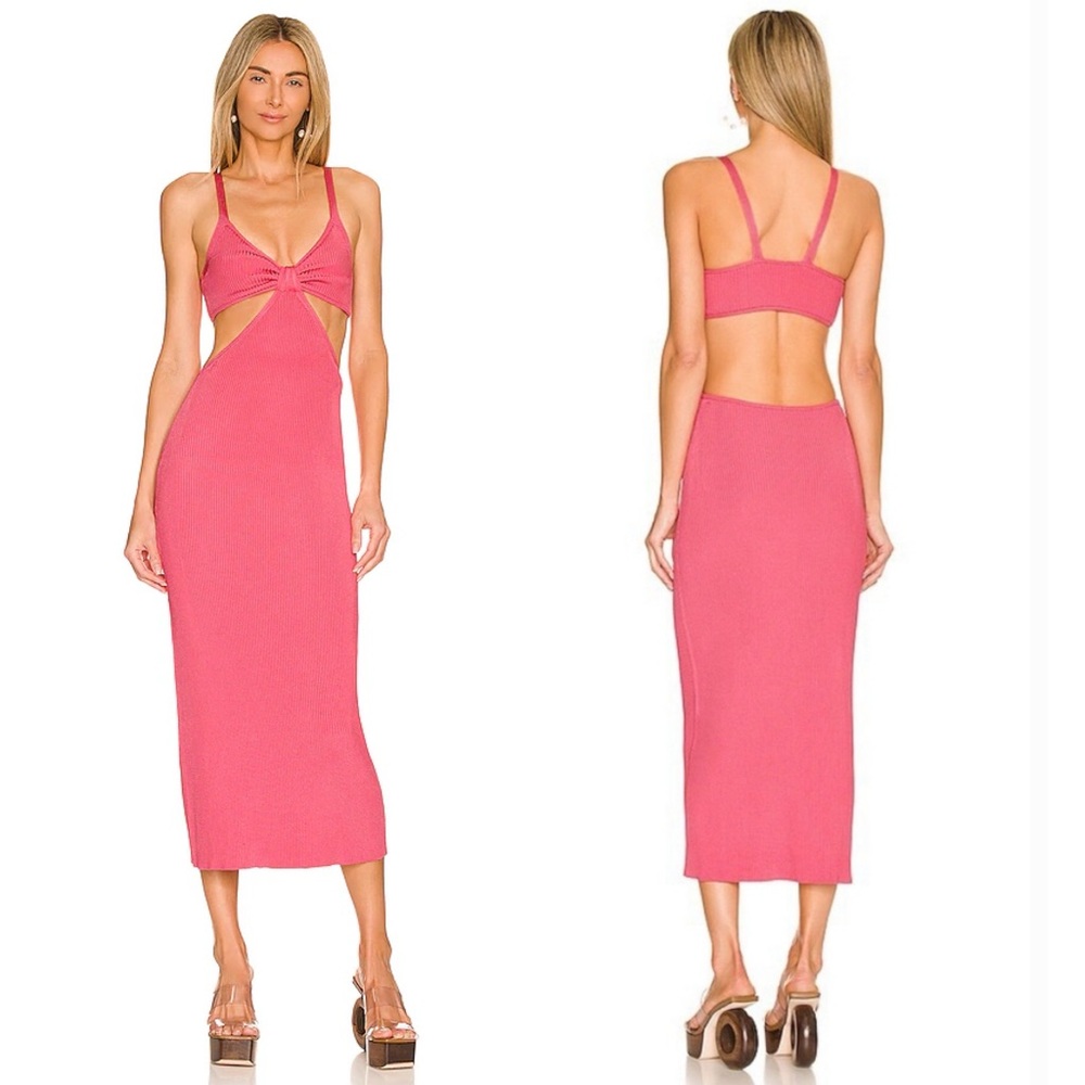 Cult Gaia | Serita Knit Dress in Blossom Pink Small